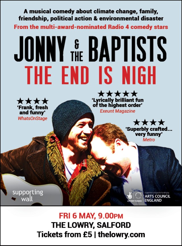 Salford eflyer - Jonny & the Baptists The End Is Nigh