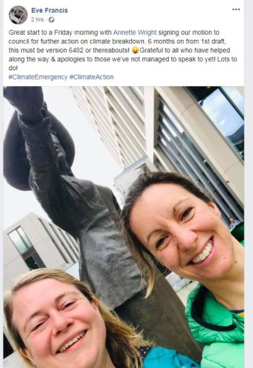 evefrancis climate emergency declaration